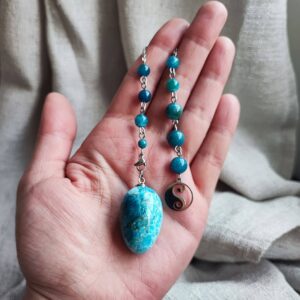 pendulos reiki simbolo piedra apatita azul rancagua
