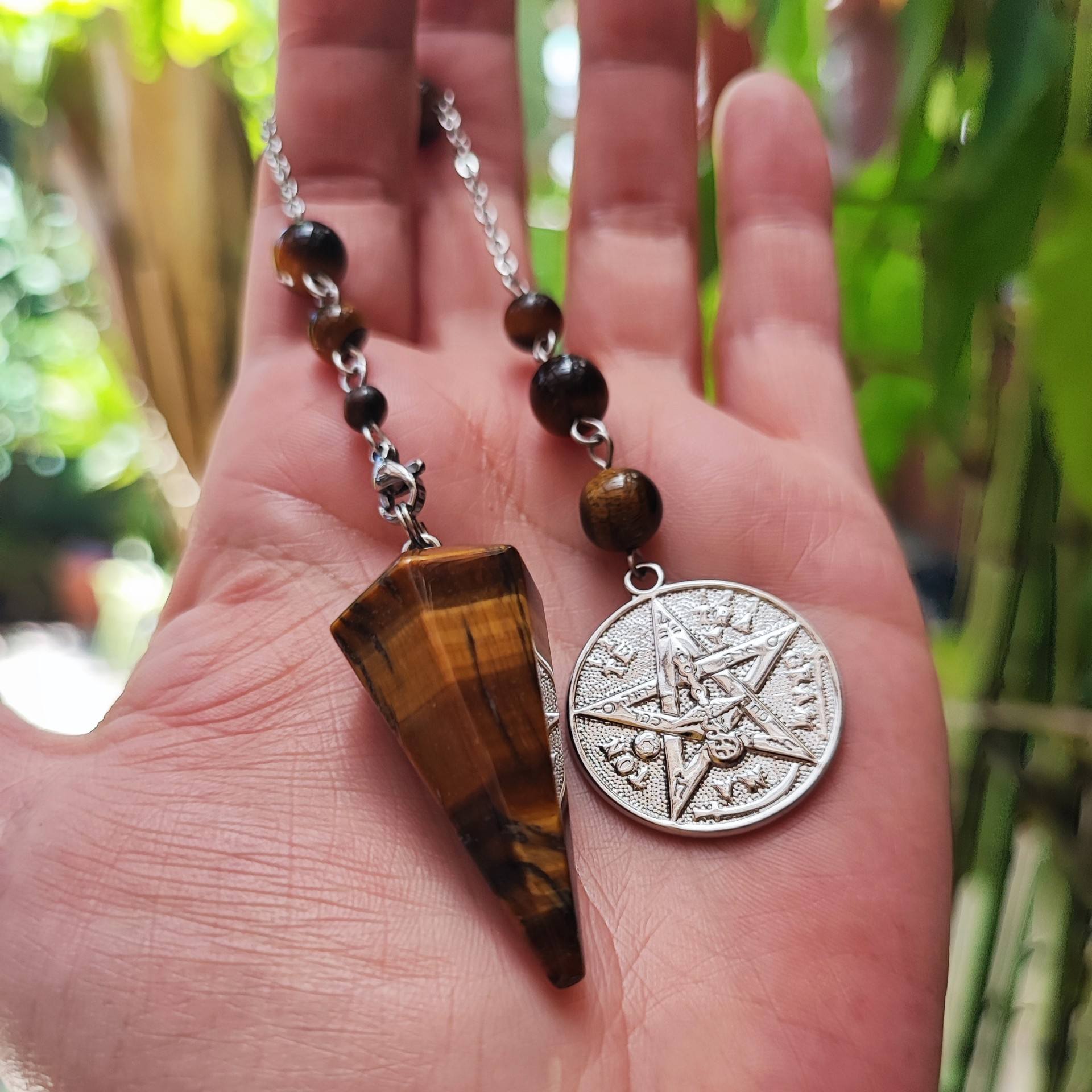Péndulo Ojo de Tigre Tetragrammaton - Imagen 4
