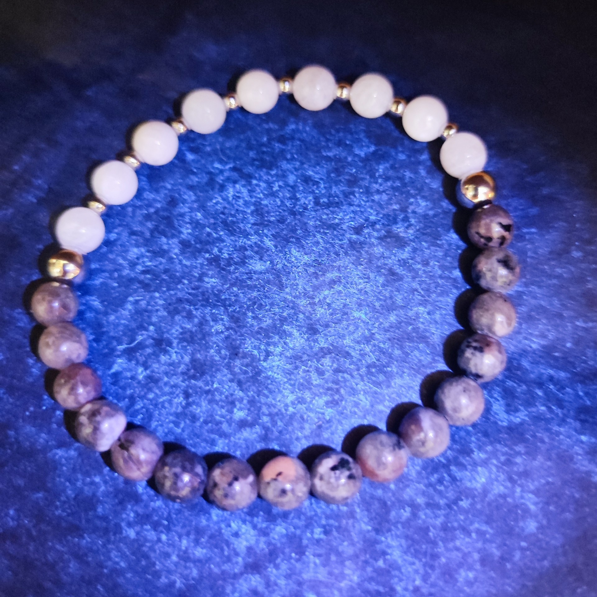 Pulsera Yooperlite y Piedra Luna - Imagen 2