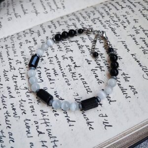 pulsera proteccion turmalina selenita