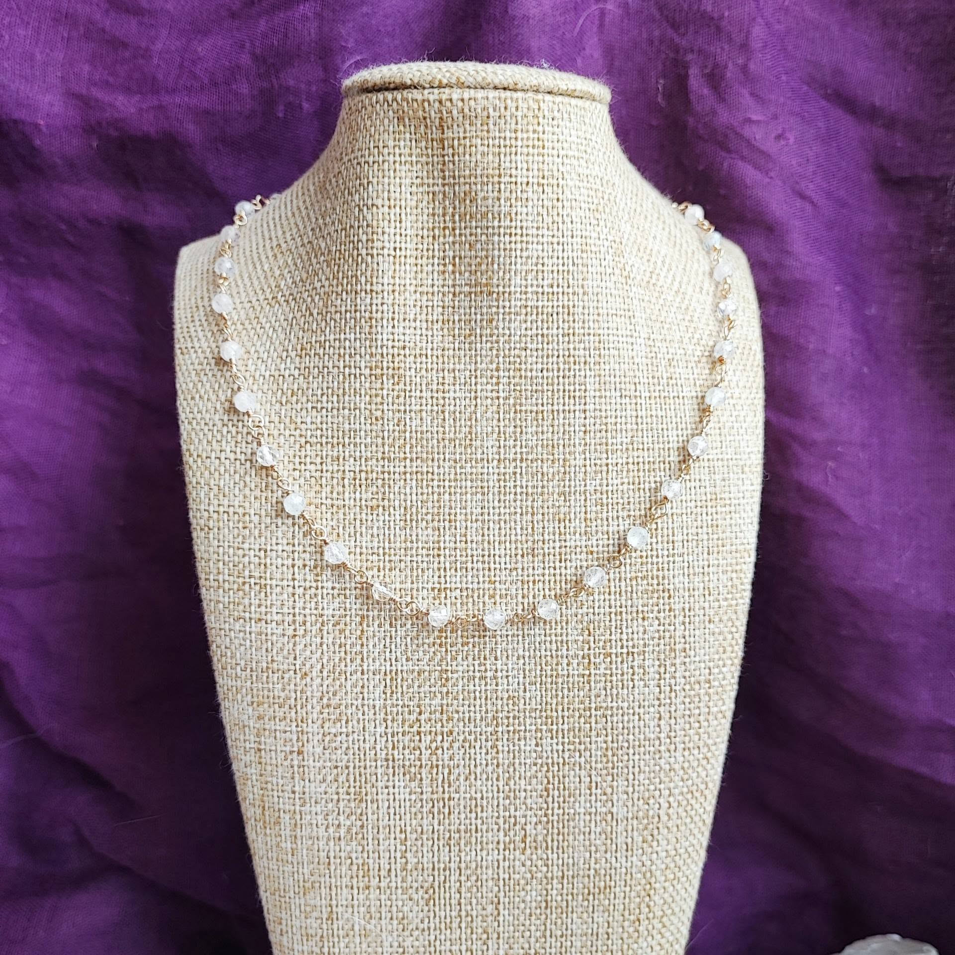 Collar Hera Topacio Blanco - Imagen 2