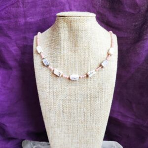 collares joyas de opalo rosado natural en chile