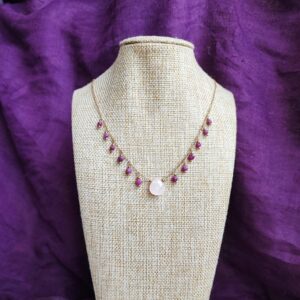collar de piedra rubi natural chile