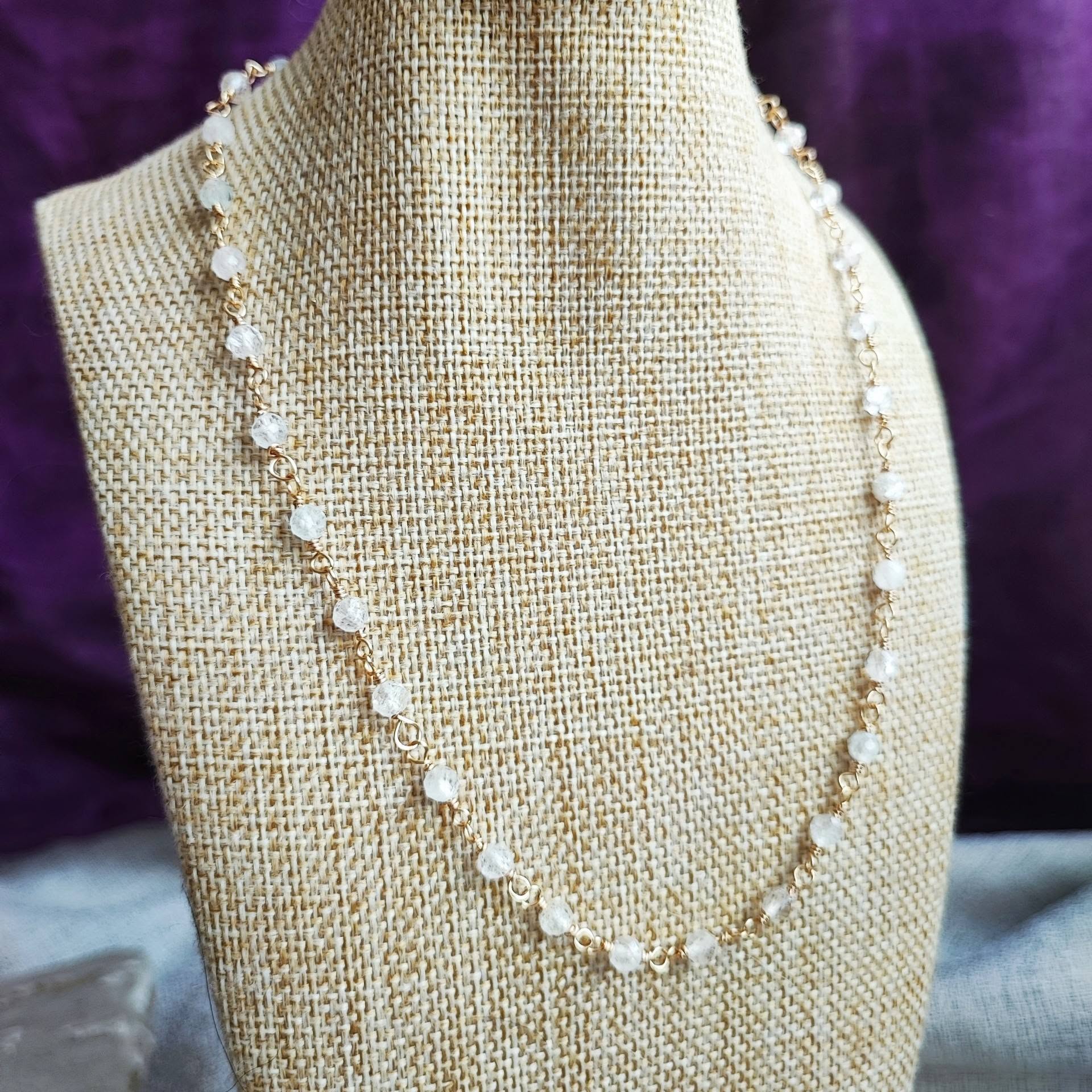 Collar Hera Topacio Blanco - Imagen 5